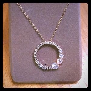 Nolan Miller Circle of Heart Pendant w/18 In Chain